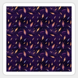 Feather and Stars - Pattern Design Sticker